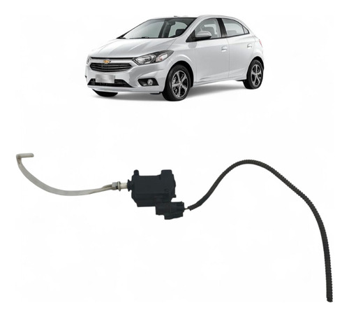 Motor Trava Portinhola Combustível Onix Prisma 2013 A 2016 Preto