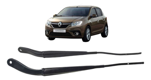 Par Braço Limpador Parabrisa Logan Sandero 2015 A 2019 Esquerdo