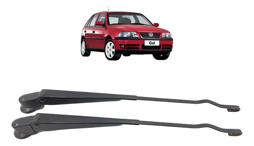 Par Braço Limpador Parabrisa Vw Gol G2 G3 G4 1994 A  2008 Esquerdo