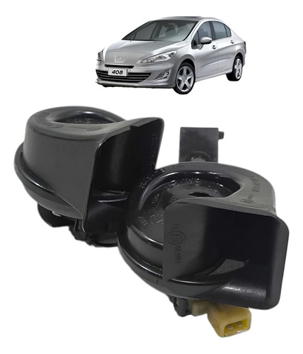 Par Buzina Com Suporte Peugeot 308 408 2011 2012 2013 A 2015