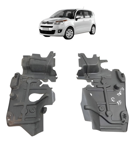 Par Defletor Radiador Citroen C3 Picasso 2013 9687872280