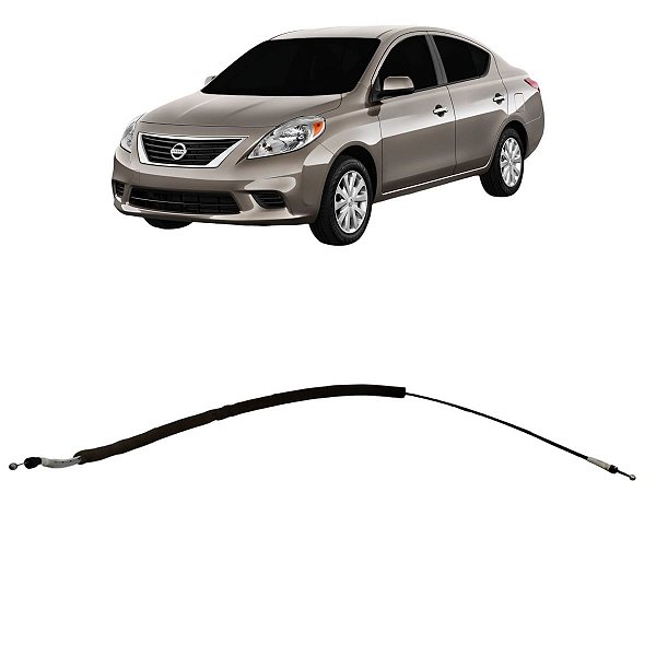Cabo Maçaneta Externa Porta Dianteira Esqueda Versa 15 A 19 Preto