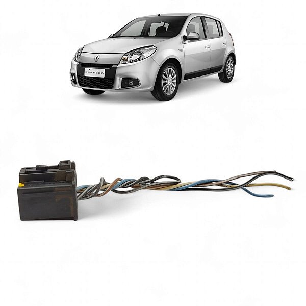 CHICOTE CONECTOR PLUG BOTAO PISCA ALERTA SANDERO 2008 A 2010