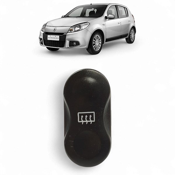 BOTAO DESEMBAÇADOR VIDRO TRASEIRO SANDERO 2008 2009 A 2011