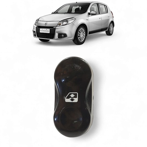 BOTAO VIDRO DIANTEIRO PAINEL CENTRAL SANDERO 2008 A 2011