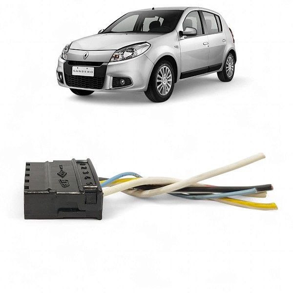 CHICOTE CONECTOR BOTAO VIDRO PAINEL CENTRAL SANDERO 2008