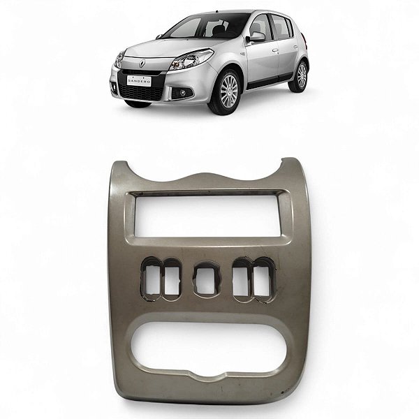 Moldura Painel Central Renault Sandero logan 2008 a 2011