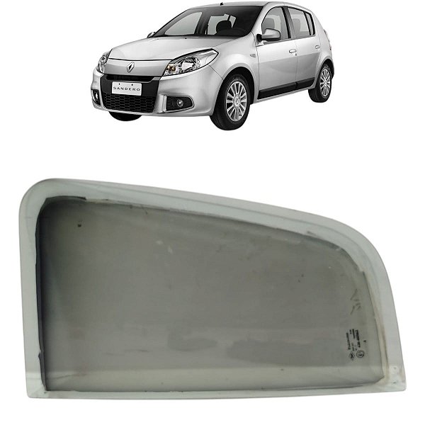 Vidro Fixo Porta Traseira Esquerda Sandero 2007 2008 A 2014