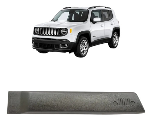 Friso Porta Traseira Direita Renegade 2016 2017 2018 A 2022 Preto