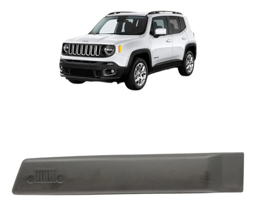 Friso Porta Traseira Esquerda Renegade 2016 2017 2018 A 2022 Preto
