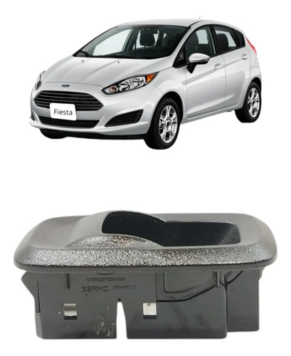 Moldura Botao Vidro Traseiro Ford New Fiesta 2013 A 2016
