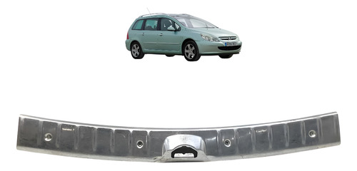 Soleira Porta Malas Peugeot 307 Sw 2005 2006 2007 2008 Cromado