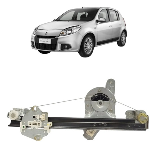 Maquina Vidro Elétrica Traseira Direita Sandero 2008 A 2013