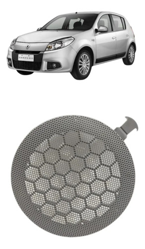 Grade Auto Falante Renault Sandero 2008 2009 2010 A 2012 Cinza-escuro