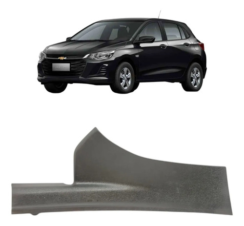 Soleira Porta Traseira Esquerda Gm Onix 2020 2021 A 2025 Preto