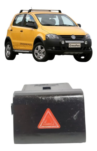 Botão Pisca Alerta Interruptor Vw Crossfox 2005 2006 A 2010 Preto