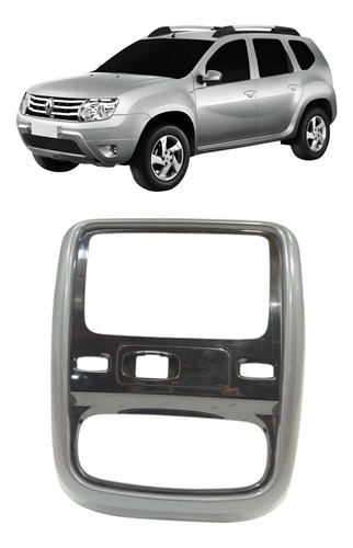 Moldura Central Painel Duster 2011 2012 2013 2014 2015 Preto