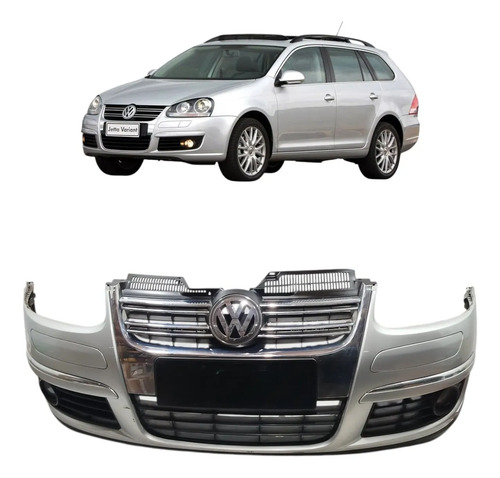 Parachoque Dianteiro Vw Jetta Variant 2007 2008 2009 2010 Prateado