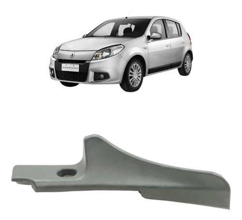 Acabamento Paralama Esquerdo Renault Sandero 2008 A 2014 Preto