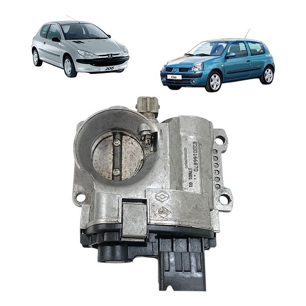 Corpo De Borboleta Tbi Peugeot 206 Clio 1.0 16V 2001 A 2005