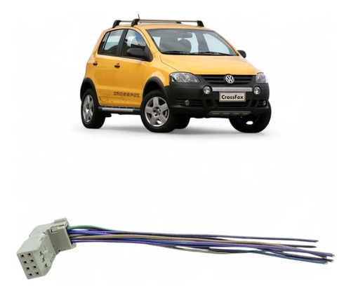 Chicote Conector Plug Botao Retrovisor Crossfox 2008 A 2010