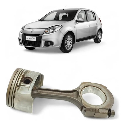Pistao E Biela Renault Logan Sandero 1.6 2008 2009 A 2014