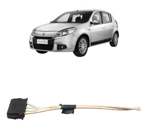 Chicote Conector Plug Resistencia Ar Sandero 2007 A 2014