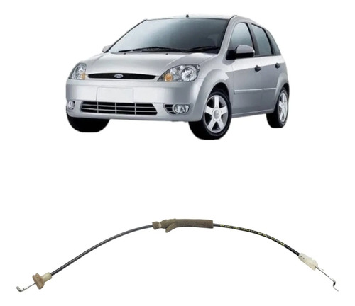 Cabo Maçaneta Interna Porta Traseira Ford Fiesta 2003 A 2012 Preto