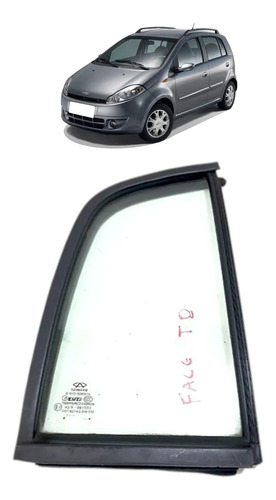 Vidro Fixo Porta Traseira Direita Chery Face 2010 A 2015