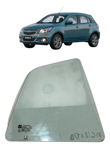 Vidro Fixo Traseiro Direito Gm Agile 2009 2010 2011 A 2014