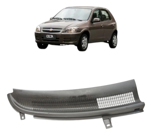 Grade Churrasqueira Direito Gm Prisma Celta 2006 2007 A 2012 Preto Fosco