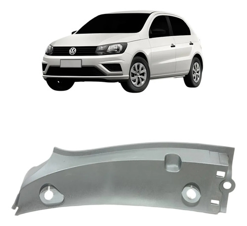 Grade Churrasqueira Esquerda Gol Voyage Saveiro 2009 A 2022 Preto Fosco