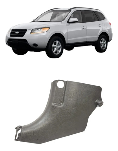 Soleira Porta Dianteira Esquerda Hyundai Santa Fé 2007 A 12 Preto