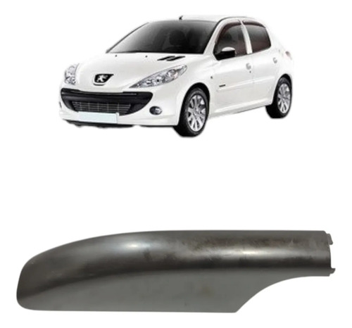 Acabamento Rack Teto Traseiro Direito Peugeot 206 207 2011 Preto