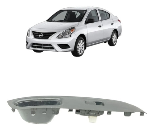 Moldura E Botao Vidro Dianteiro Direito Versa 2015 A 2019