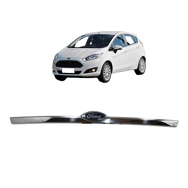 Friso Cromado Tampa Traseira Ford New Fiesta 2013 A 2016