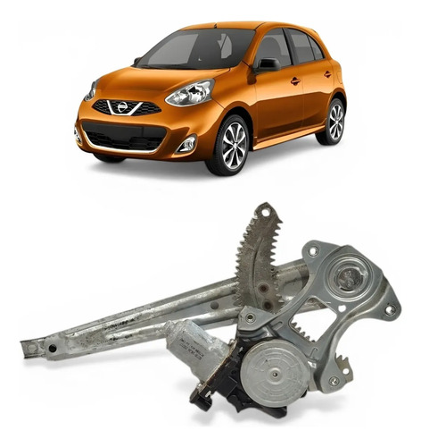 Maquina Vidro Traseira Esquerda Nissan March Versa 2015 A 19