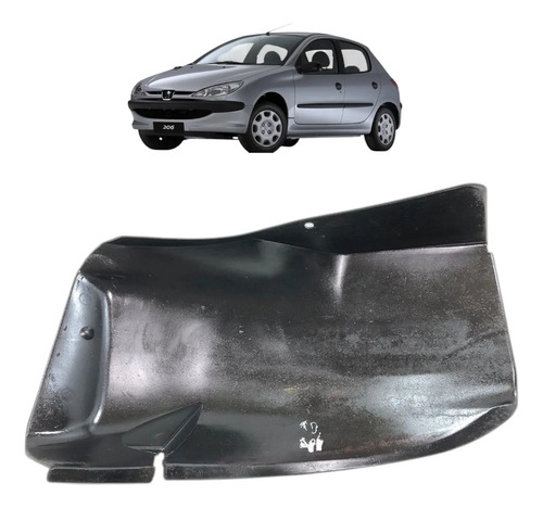 Parabarro Traseiro Direito Parte Tras Peugeot 206 2000 A 09