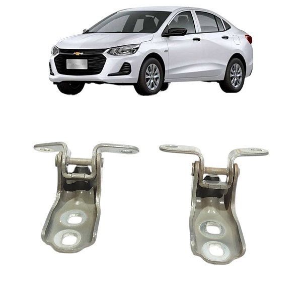 Par Dobradiça Porta Dianteira Esquerda Gm Onix 2020 A 2025