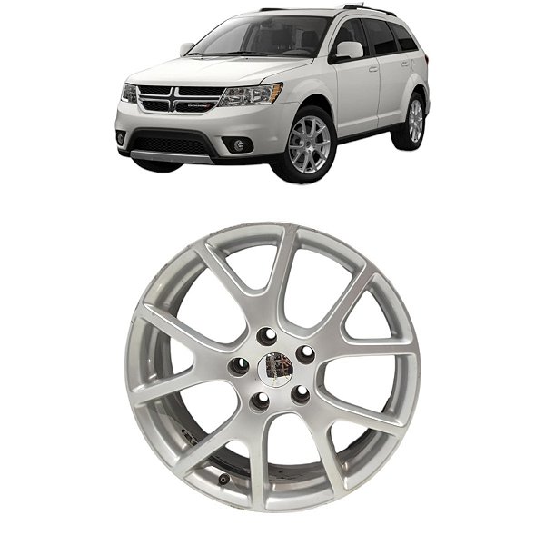 Roda Liga Leve Aro 19 5x127mm Dodge Journey 2007 2008 A 2016 Prata