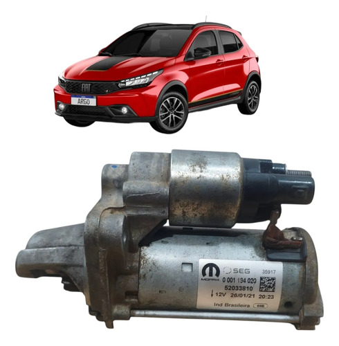 Motor Partida Arranque Fiat Argo Cronos 1.0 3cc 2018 A 2020