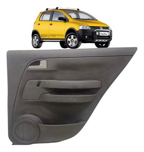 Forro Porta Traseira Direita Crossfox 2004 2005 2006 A 2010 Cinza-escuro