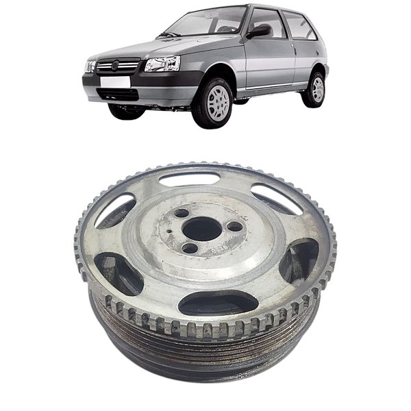 Polia Virabrequim Motor Fiat UNO MILLE C/Ar 2007 2008 A 2010