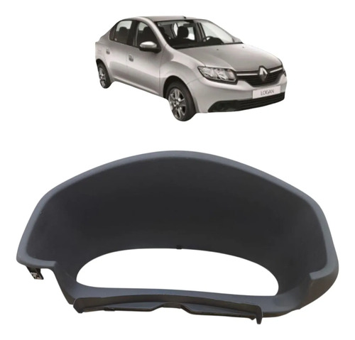 Moldura Painel Instrumento Renault Logan Sandero 2015 A 2019 Preto