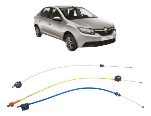 Cabo Regulagem Comando Ar Renault Sandero Logan 2015 A 2019