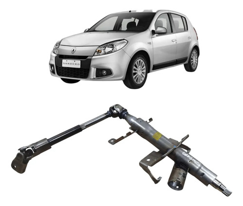 Coluna Direção Renault Sandero Logan 2007 A 14 Sem Regulagem