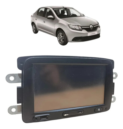 Radio Multimídia Renault Sandero Logan 2015 2016 2017 A 2020 Preto