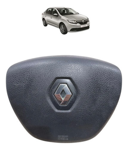 Bolsa Airbag Volante Renault Sandero Logan 2015 2016 A 2019 Preto