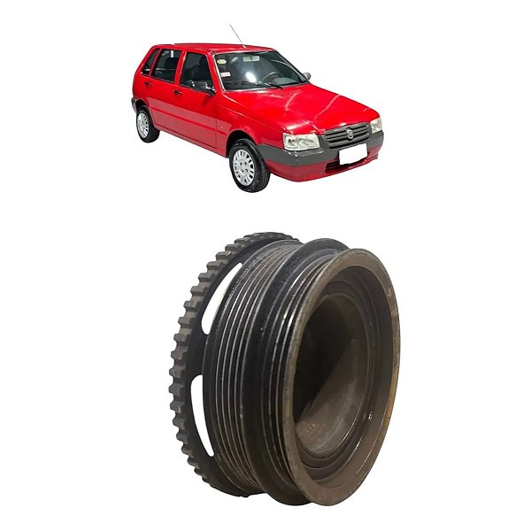 Polia Virabrequim Motor Fiat Uno Mille 1.0 2006 2007 A 2011