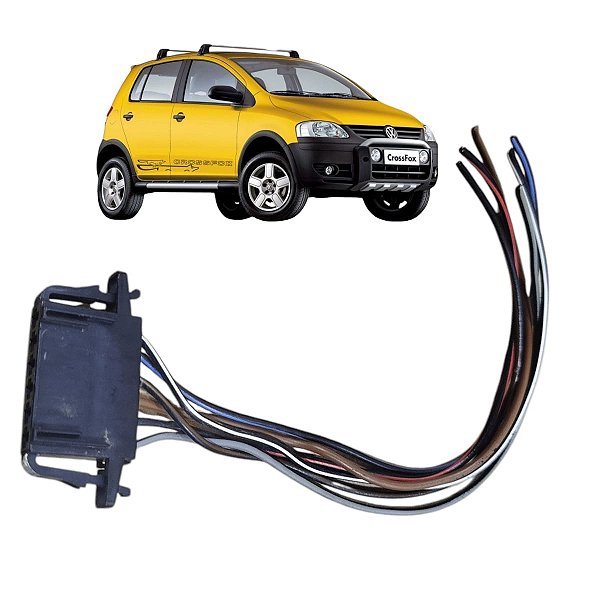Chicote Conector Lanterna Traseira Vw Crossfox 2004 A 2010